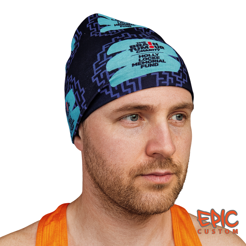 Custom Printed Snood Headwear - Brain Tumor Charity