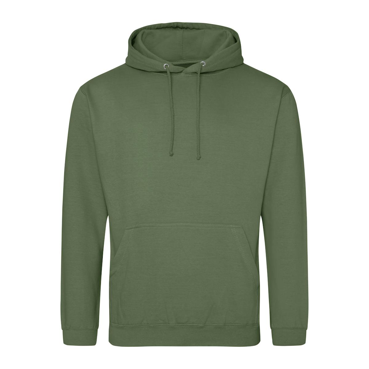 Earthy Green Branded Classic College Hoodies