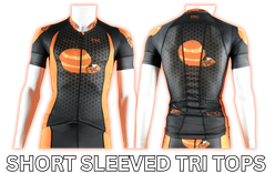 Epic Premium custom triathlon short sleeve top with breathable performance fabric and race-ready fit.