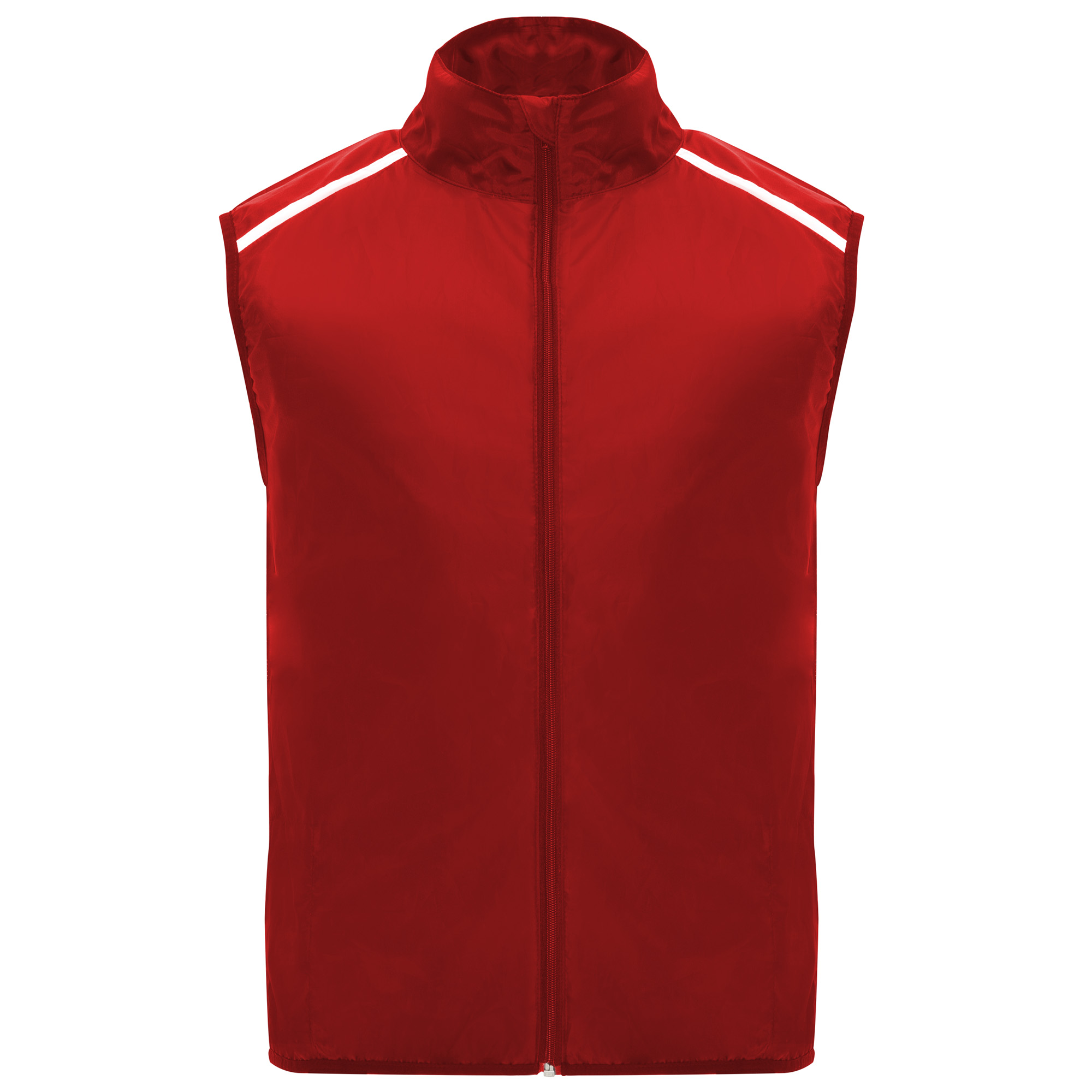 Custom Branded Hi-Viz Windproof Run Gilet Vests Royal Red