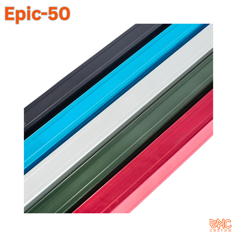 Epic 50 anodised aluminium gazebo frame colour options including red blue green silver and black
