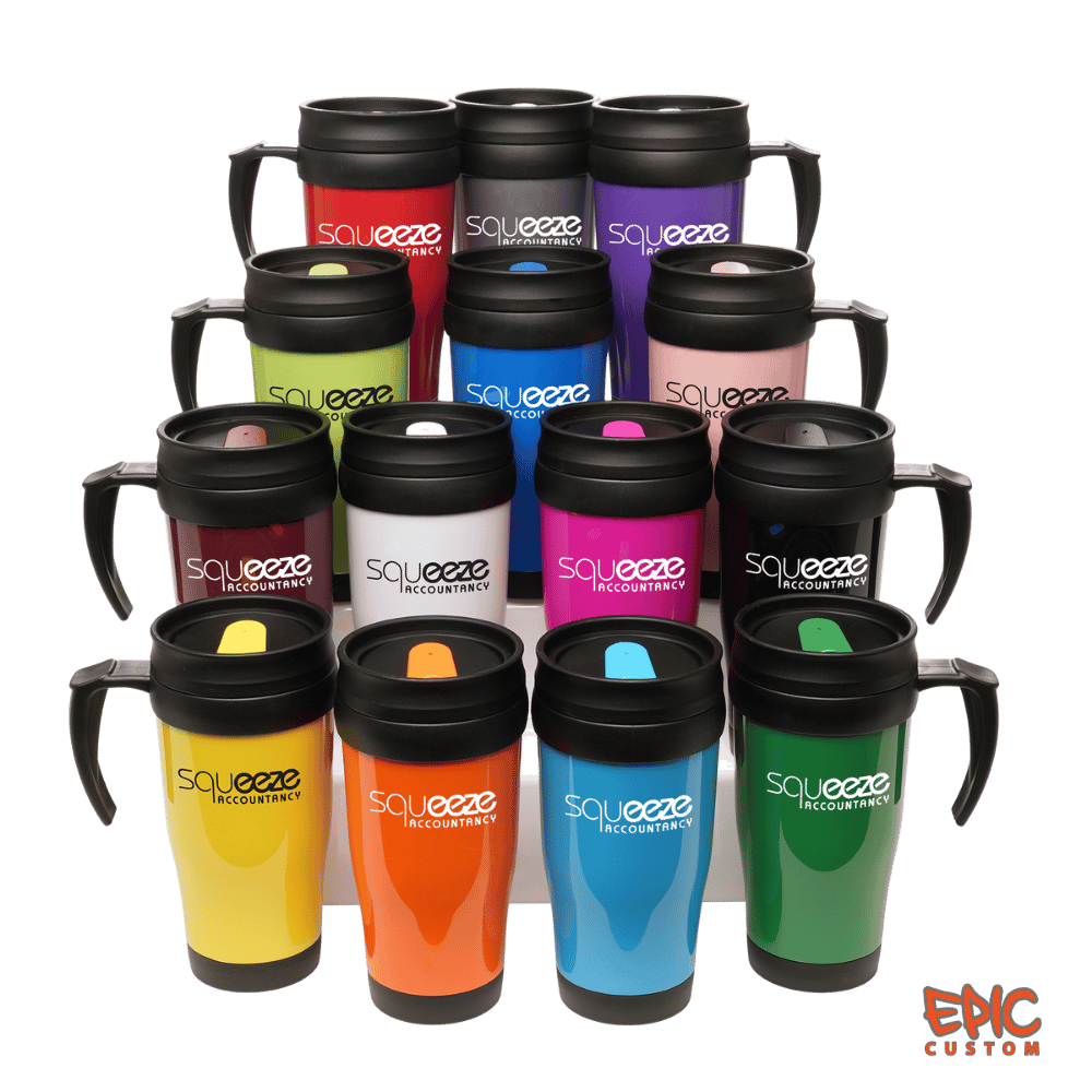 Epic Vibe Custom Printed Travel Mugs