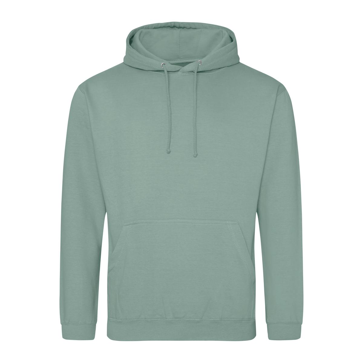 Dusty Green Printed Classic College Hoodies