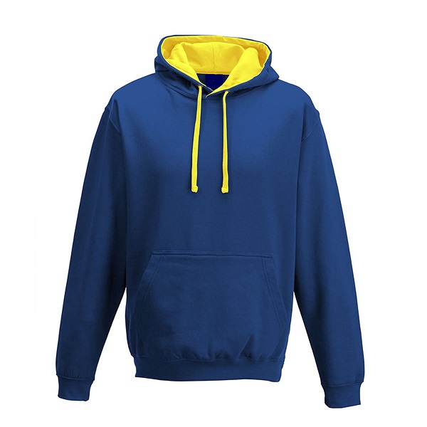 Printed Hoodies Royal Blue/Sun Yellow