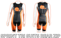 Epic Premium custom triathlon sprint suit with rear zip and lightweight performance fabric for race-day speed.