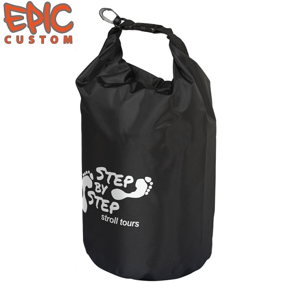 Custom Printed Dry Bags 10 litre BLACK