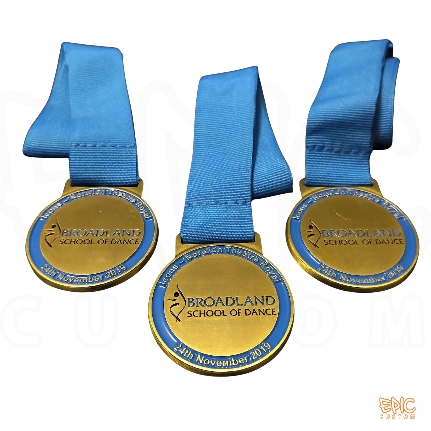 Custom award medals manufactured for competition winners