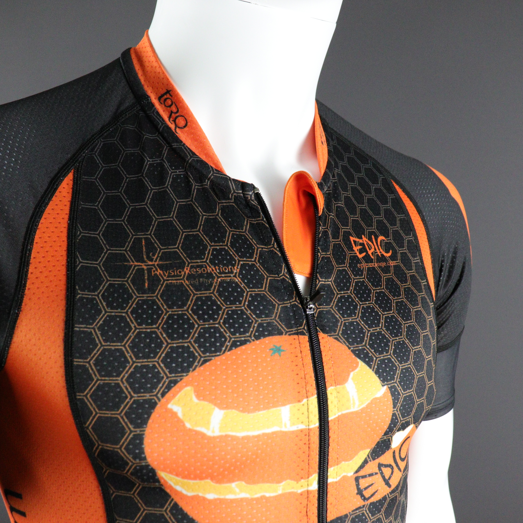 Custom Short Sleeved Tri Tops - Chin Guard Zip