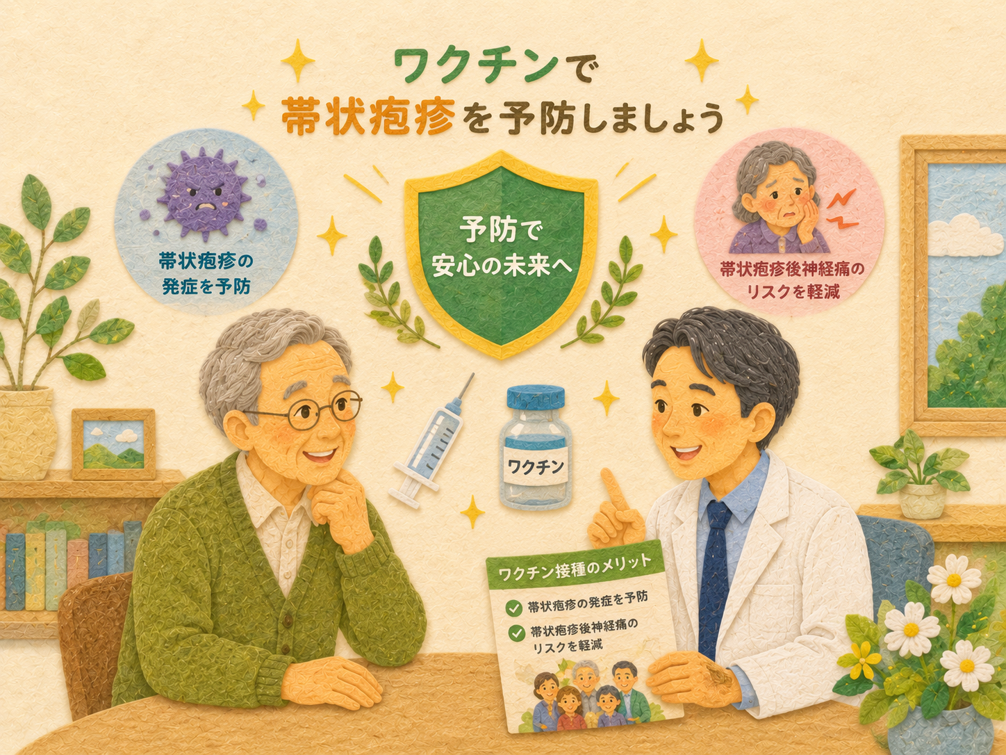帯状疱疹とワクチン ―「80歳までに3人に1人」、2025年から定期接種が始まりました