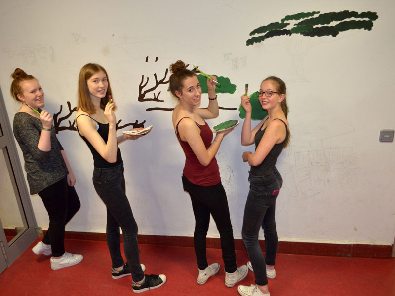 Gestaltung des Eingangsbereichs zum Macadamiafans - Firmenraum