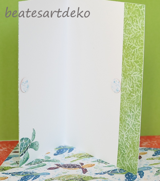beatesartdeko | Fortsetzung von der Produktreihe Meereswelt | Projekt 1 | Karte 2 | Einfache Faltkarte