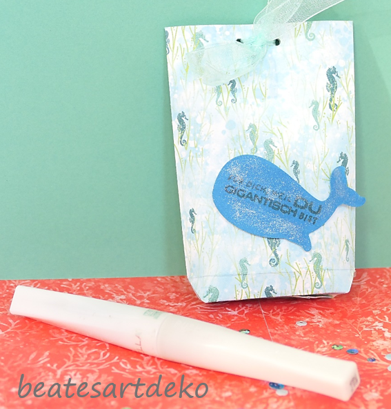 beatesartdeko | Fortsetzung von der Produktreihe Meereswelt | Projekt 4 | Karte 1 | Minitüte/ Goodie/ schnell und einfach