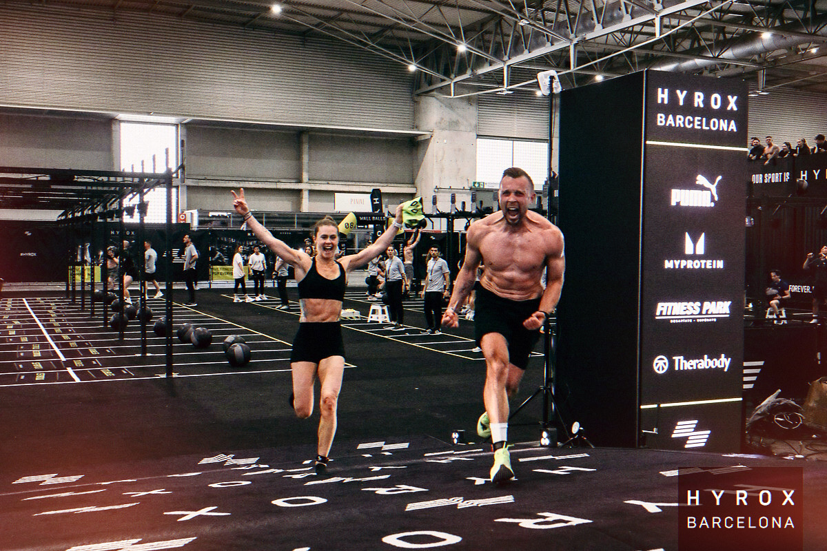 Zweite HYROX WM Qualifikation – Christoph Wieloch gemeinsam mit Inga Debusmann