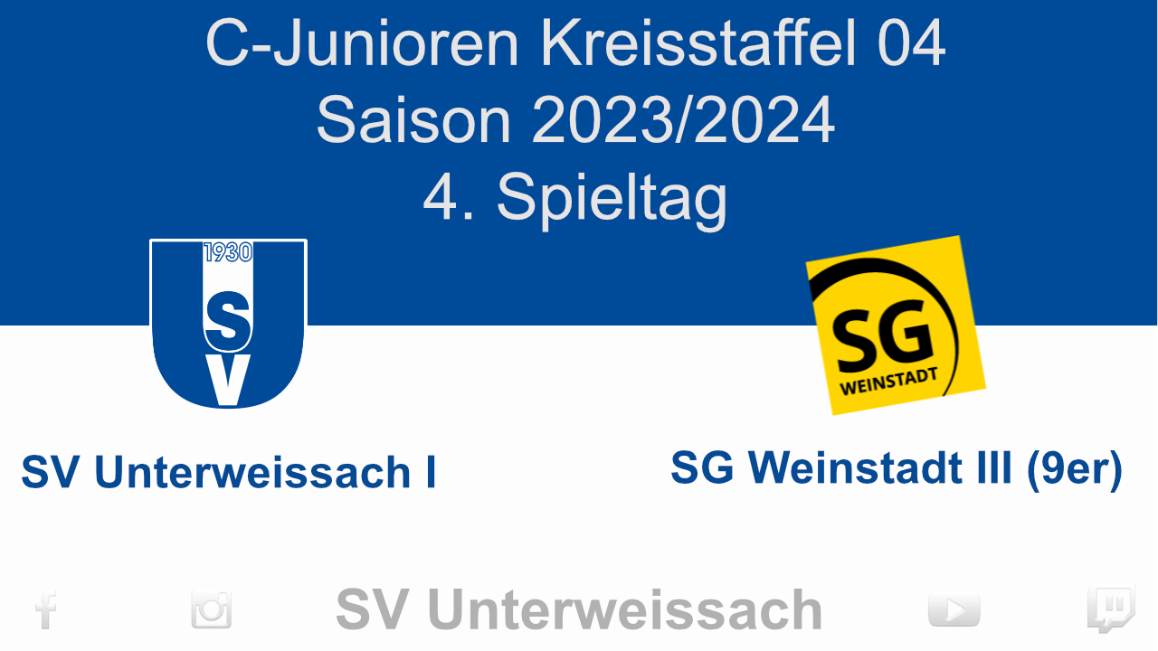 Spiel Highlights SVU C-Junioren 4. Spieltag