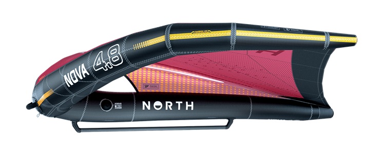North Nova Wing 2025 Rubine Red mit Boom bei WindSucht
