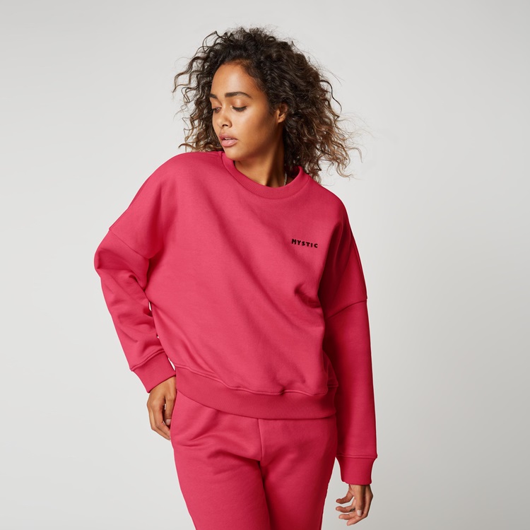 Mystic Dropped Shoulder Crew Sweat Women Bubblegum im Angebot bei WindSucht