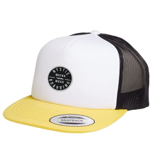 Mystic Boarding Flat Cap White im Sale