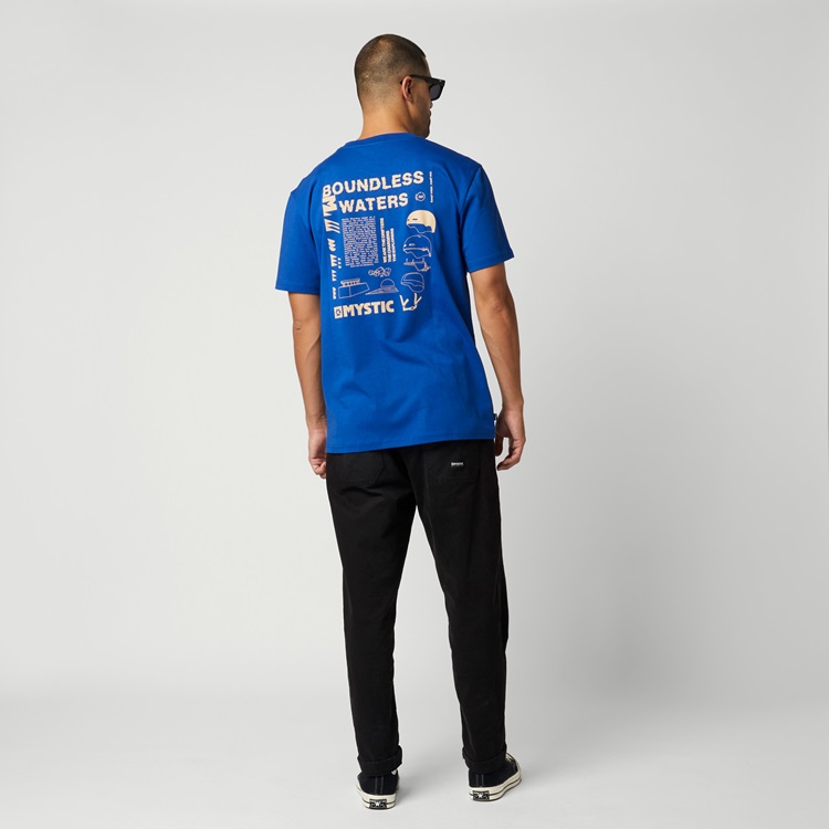 Mystic Tactic Tee Flash Blue von hinten bei WindSucht