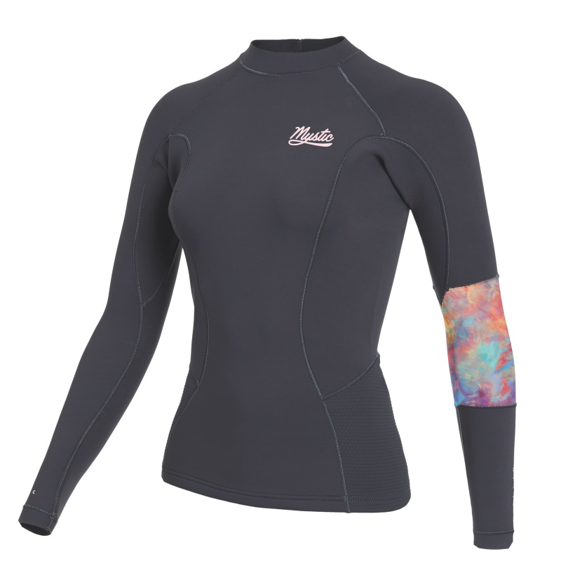 Mystic Lunar L/S Vest Neoprene 2mm Women Dark Grey bei WindSucht