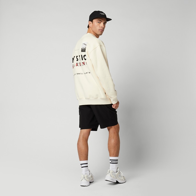Mystic Trace Crew Sweater Off White im SALE bei WindSucht