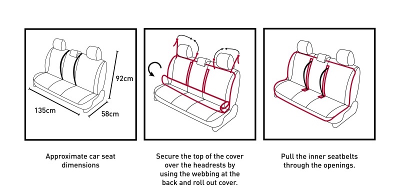 Mystic Car Seat Roll Cover Triple bei WindSucht