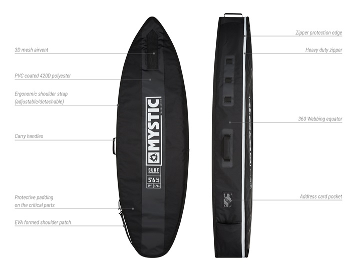 Mystic Star Surf Travel Boardbag bei WindSucht im SHOP