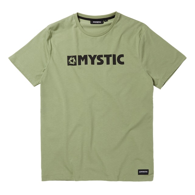 Mystic Brand Tee Olive Green in GROß