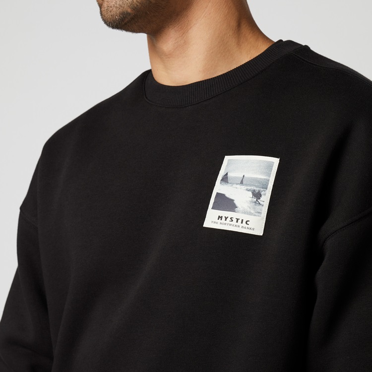 Mystic Fjord Crew Sweat Black im SALE bei WindSucht