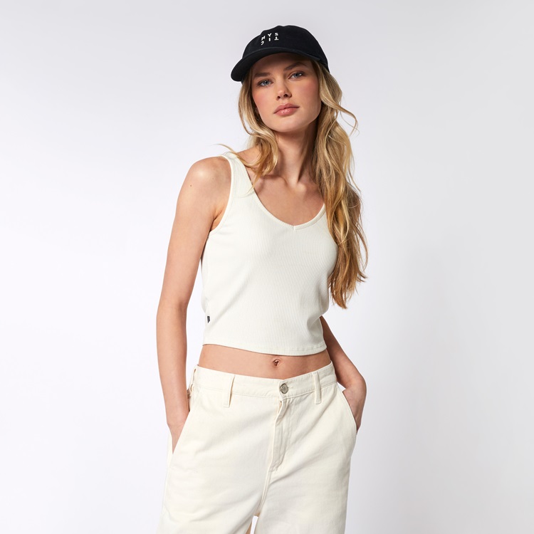 Mystic Amber Singlet Off White