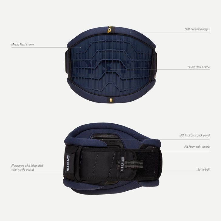 Mystic Warrior X Waist Harness Night Blue im Angebot bei WindSucht