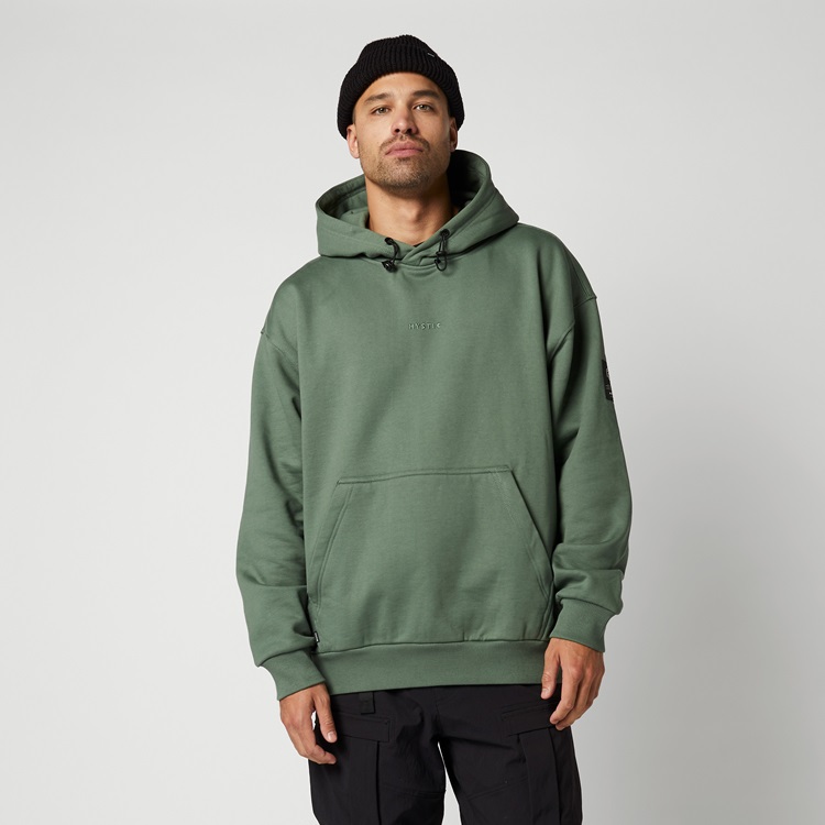 Mystic DTS Hood Sweat Brave Green im SALE bei WindSucht