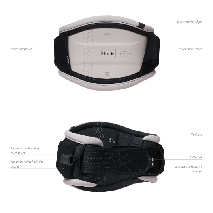 Mystic Gem Waist Harness Women Off White bei WindSucht im SALE