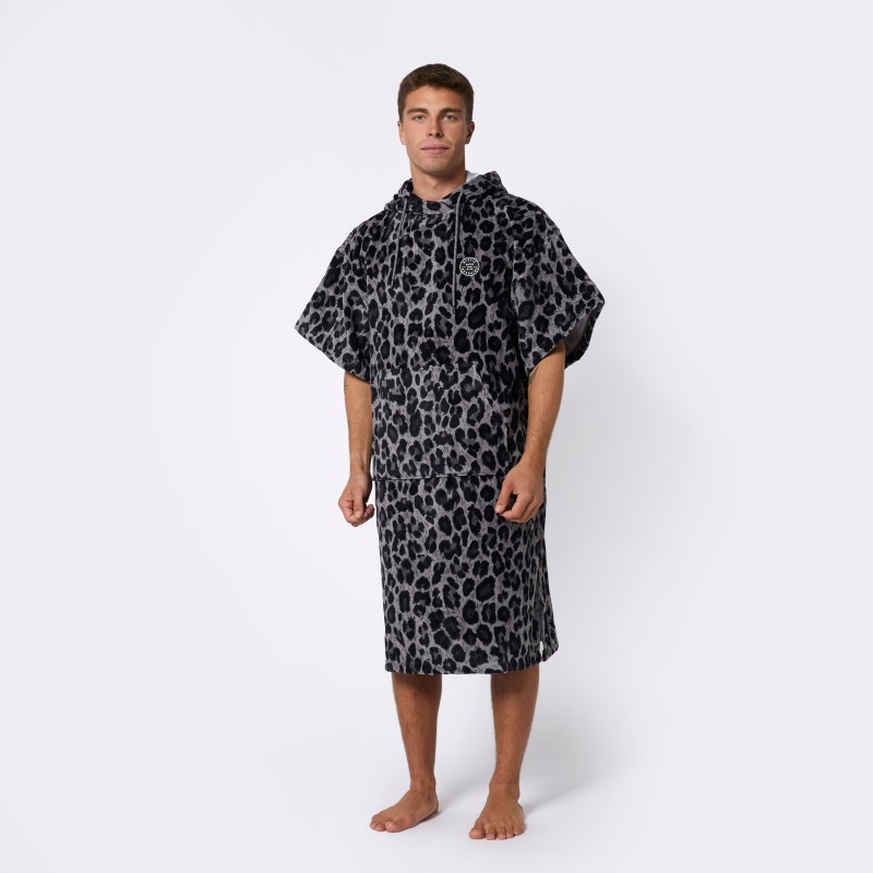 Mystic Poncho Velour AOP Black