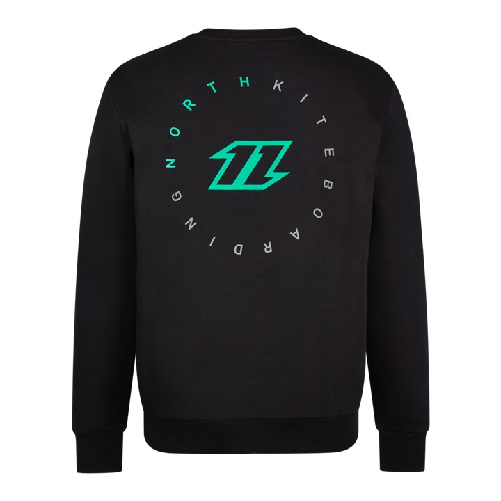North Flash Crew Sweat Black bei WindSucht