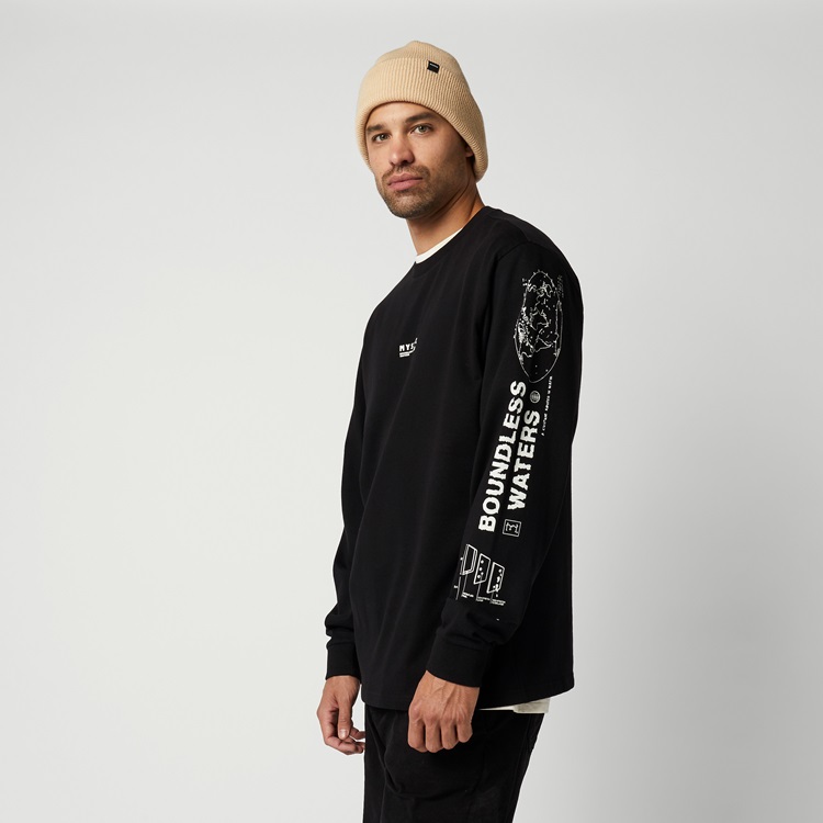 Mystic Tactic Crew Sweater Black im SALE bei WindSucht