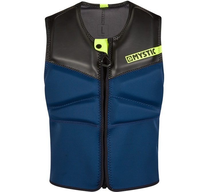 Mystic Block Impact Vest Fzip Kite Navy Lime bei WindSucht im SALE
