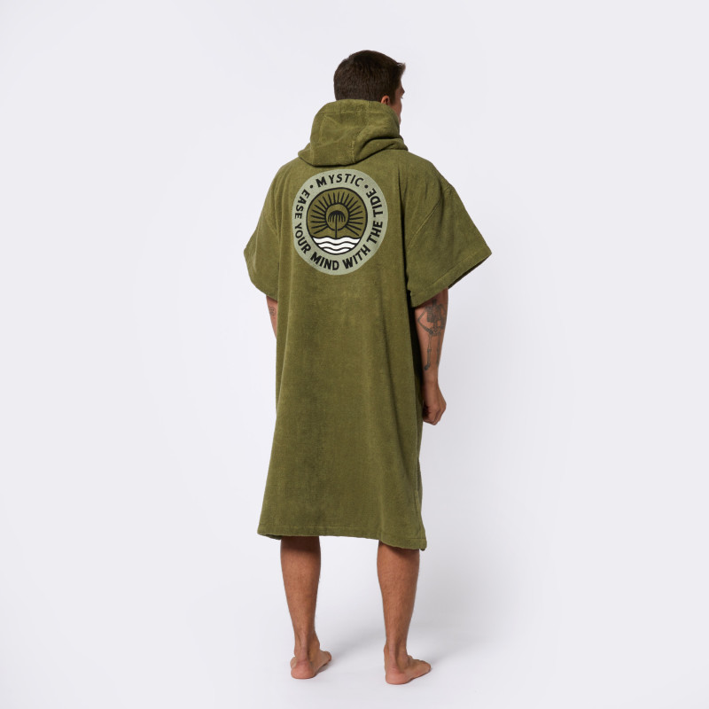 Mystic Poncho Velours Artwork Olive Green im SONDERANGEBOT bei WindSucht