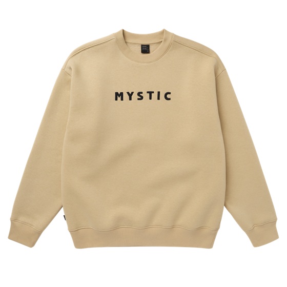 Mystic Brand Crew Sweat Pale Khaki bei WindSucht in Hamminkeln