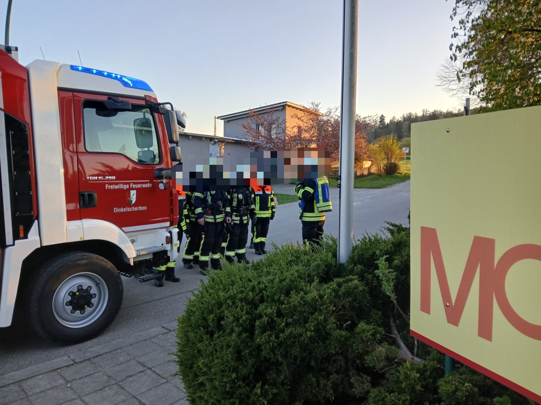 Brandschutzübung der Feuerwehr Dinkelscherben