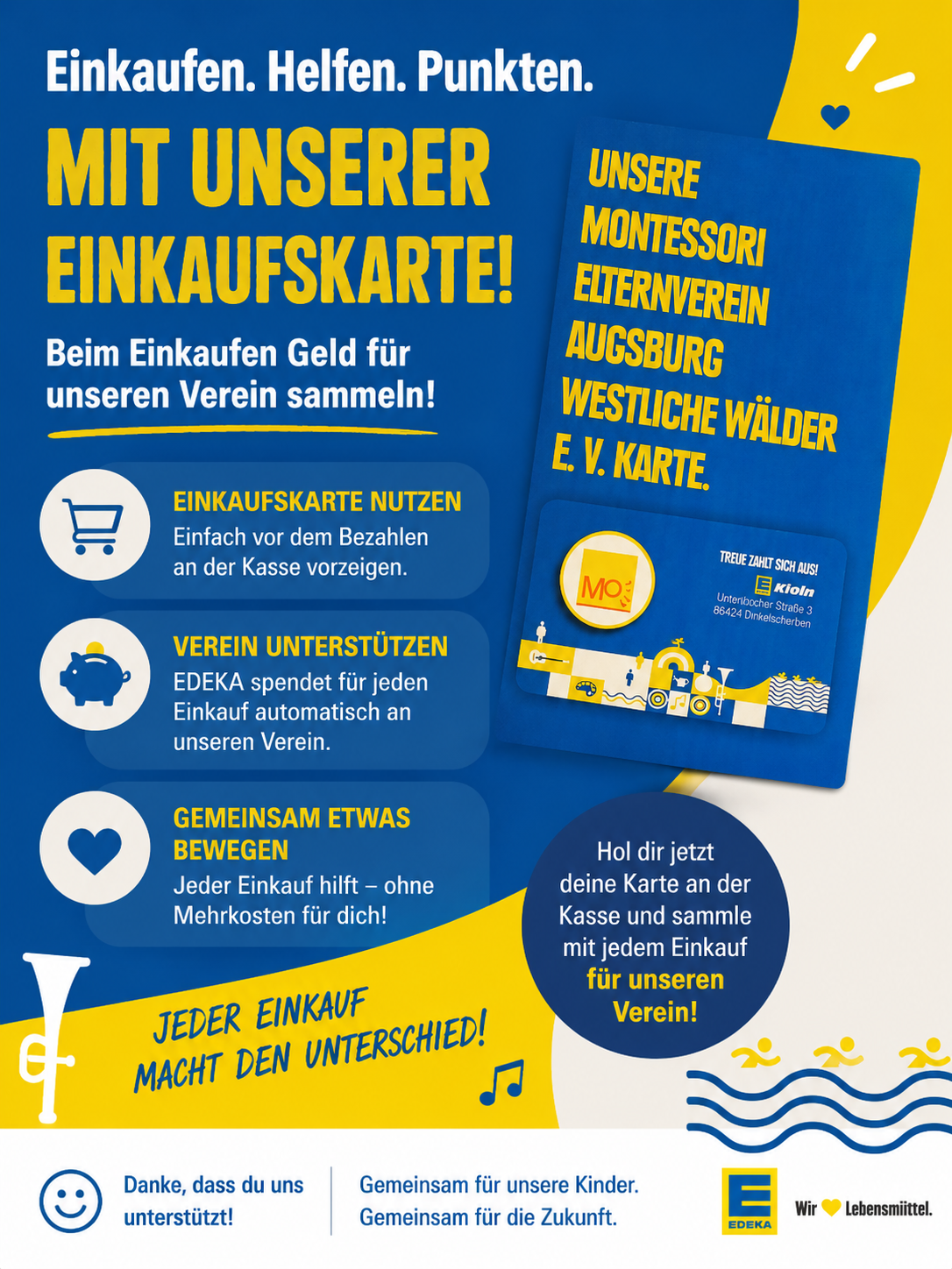 Unterstütze unseren Montessori Elternverein ganz einfach beim Einkaufen!