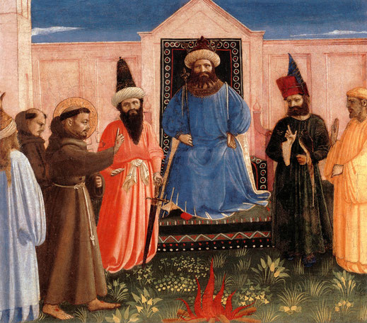 Святой Франциск перед султаном