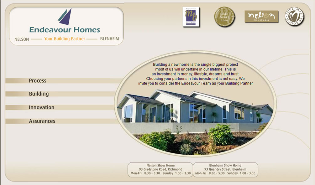 Endeavour Homes Website