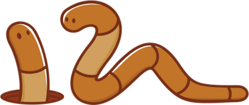 ver - animal rampant - animaux - smiley émoticône émoji cartoon clipart illustration - artémotic