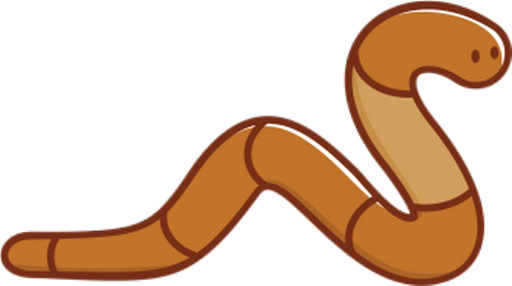 ver - animal rampant - animaux - smiley émoticône émoji cartoon clipart illustration - artémotic