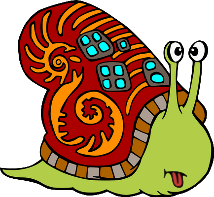 escargot - animal rampant - animaux - smiley émoticône émoji cartoon clipart illustration - artémotic
