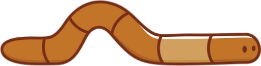 ver - animal rampant - animaux - smiley émoticône émoji cartoon clipart illustration - artémotic