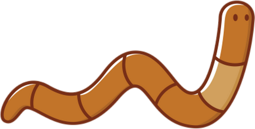 ver - animal rampant - animaux - smiley émoticône émoji cartoon clipart illustration - artémotic