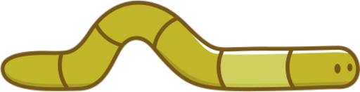 ver - animal rampant - animaux - smiley émoticône émoji cartoon clipart illustration - artémotic