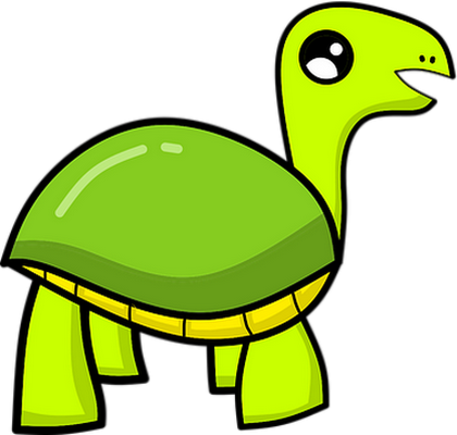 tortue terrestre - animal rampant - animaux - smiley émoticône émoji cartoon clipart illustration - artémotic