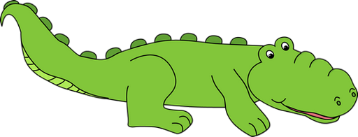 crocodile - animal rampant - animaux - smiley émoticône émoji cartoon clipart illustration - artémotic